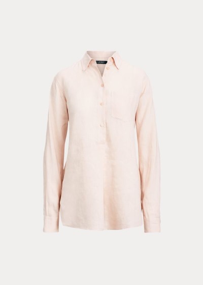 Camisa Ralph Lauren Linen Manga Comprida Mulher 92136-XDKI